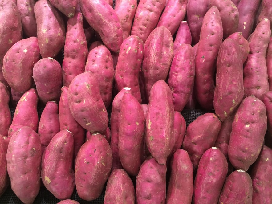 Fresh Egyptian sweet potatoes