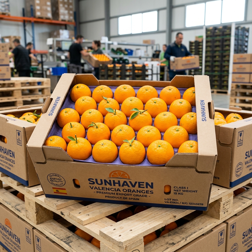 Valencia Orange Carton Packaging