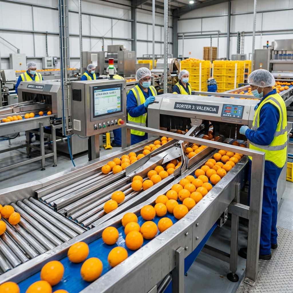 Valencia Orange Sorting Line